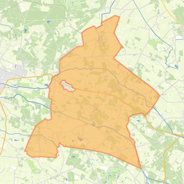 Kaart van de buurt Verspreide huizen Linde Mossel en Wildenborch.