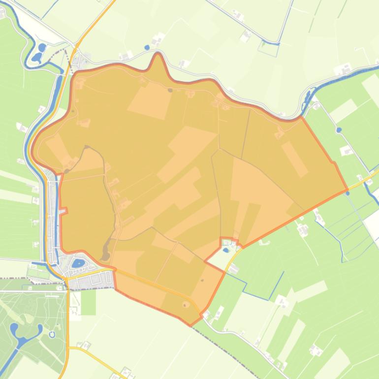 Kaart van de buurt Verspreide huizen Lindedijk en Rondebroek.
