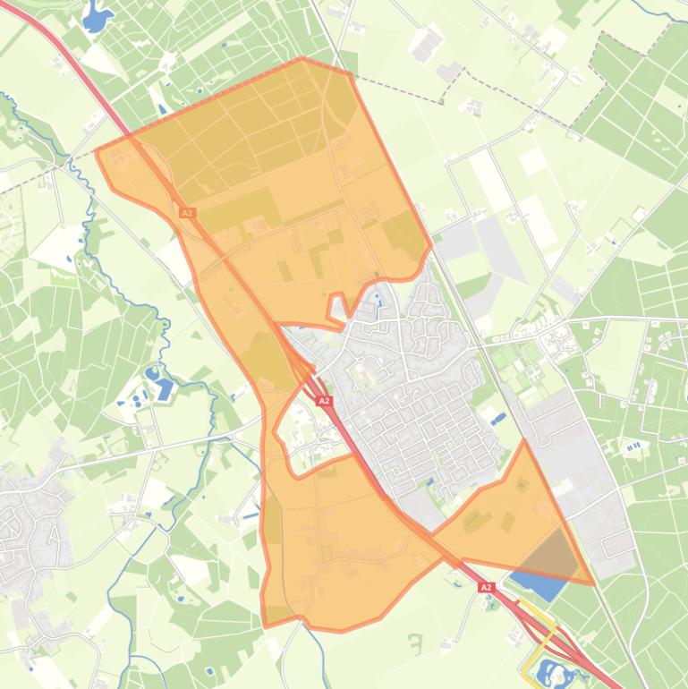 Kaart van de buurt Verspreide huizen Maarheeze.
