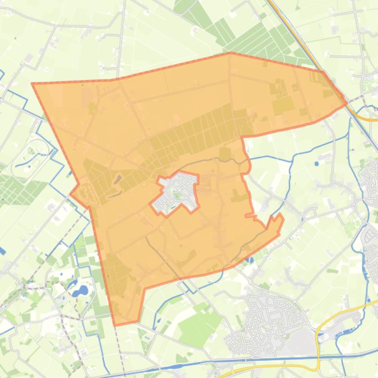 Kaart van de buurt Verspreide huizen Mariahout.