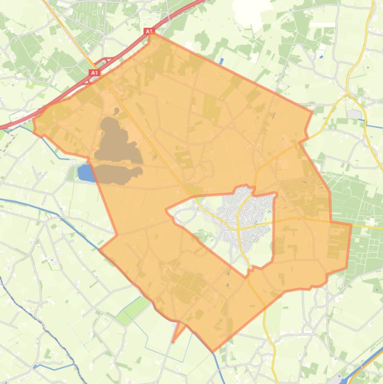 Kaart van de buurt Verspreide huizen Markelo.