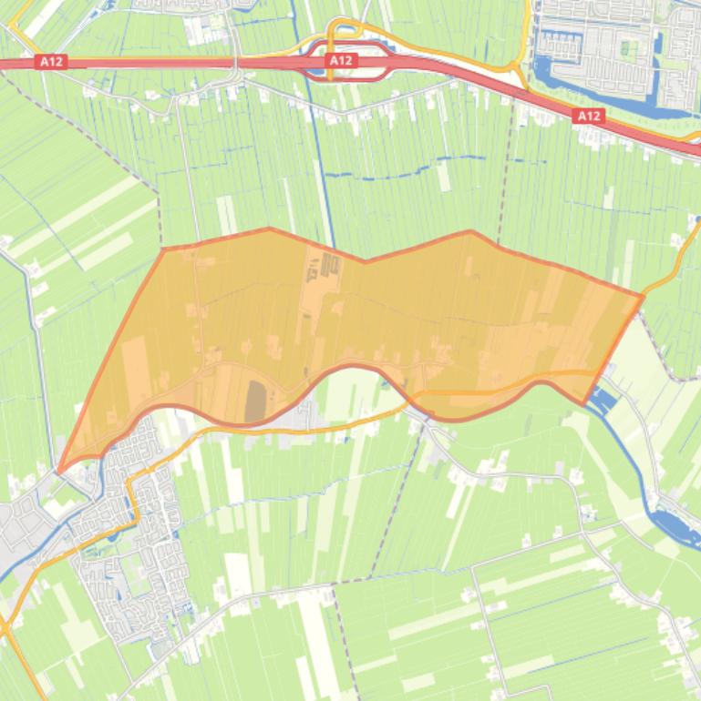 Kaart van de buurt Verspreide huizen Mastwijk.