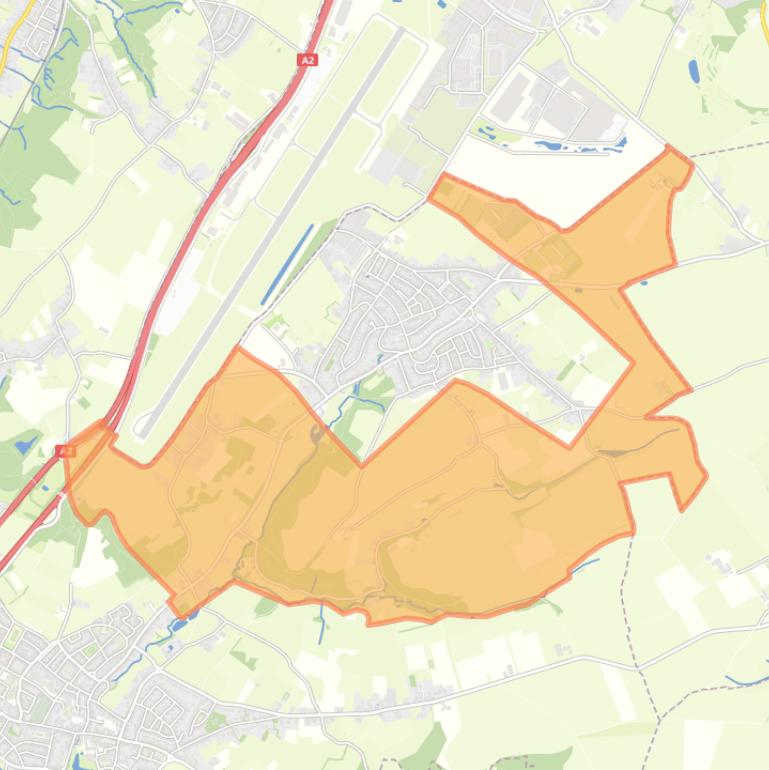 Kaart van de buurt Verspreide huizen.