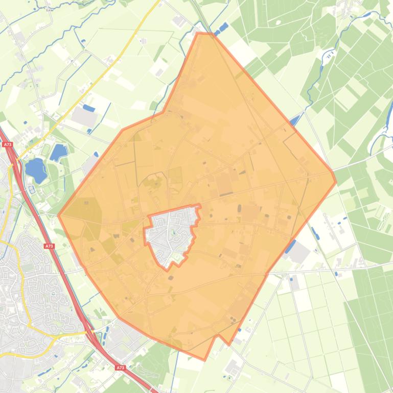 Kaart van de buurt Verspreide huizen Melderslo.