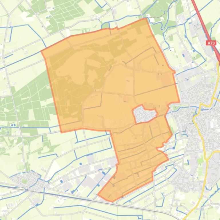 Kaart van de buurt Verspreide huizen Meterik.