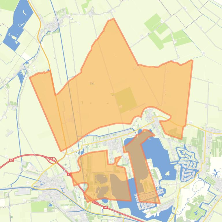 Kaart van de buurt Verspreide huizen Midwolda.