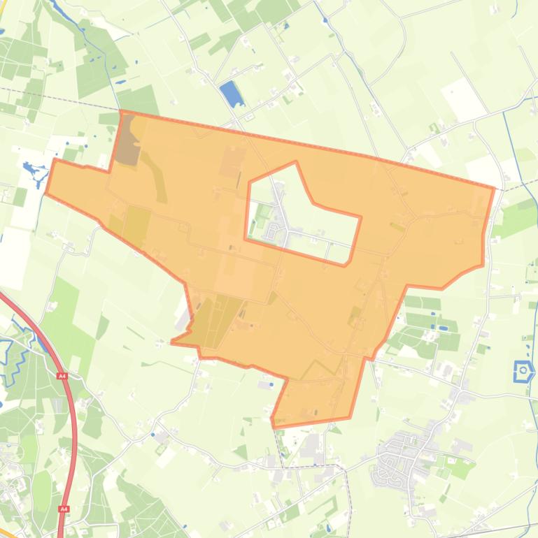 Kaart van de buurt Verspreide huizen Moerstraten.