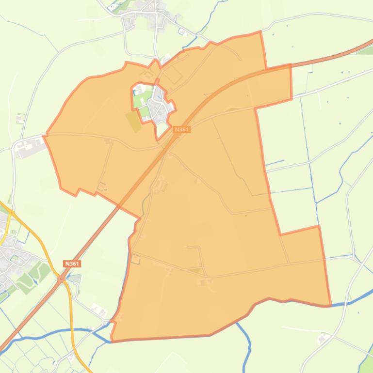 Kaart van de buurt Verspreide huizen Morra.