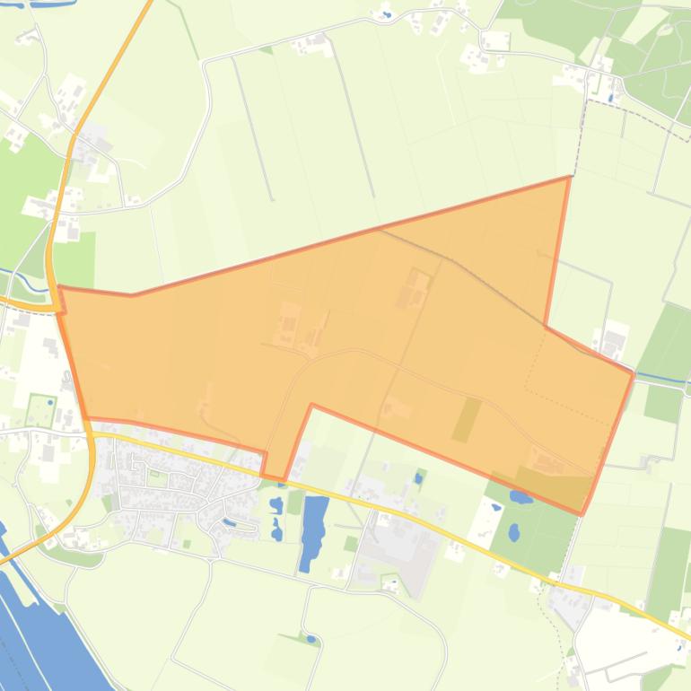 Kaart van de buurt Verspreide huizen Nederasseltse Broek.