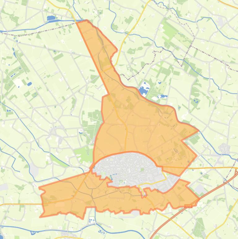 Kaart van de buurt Verspreide huizen Neede.