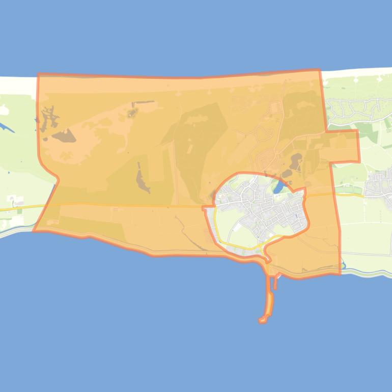 Kaart van de buurt Verspreide huizen Nes.