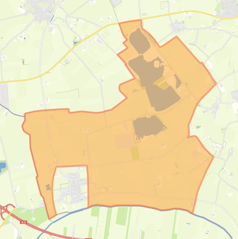 Kaart van de buurt Verspreide huizen Netterden.