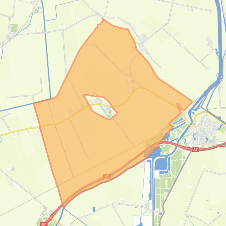 Kaart van de buurt Verspreide huizen Nieuw-Beerta.