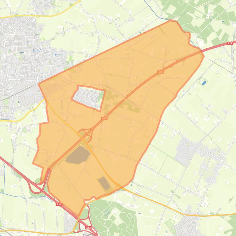 Kaart van de buurt Verspreide huizen Nieuw-Dijk.