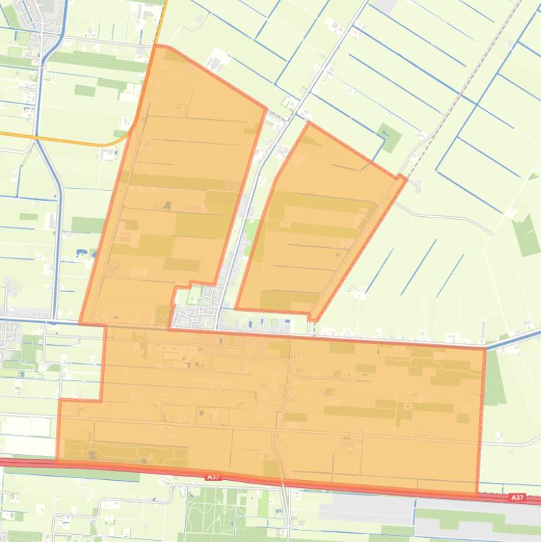 Kaart van de buurt Verspreide huizen Nieuweroord.