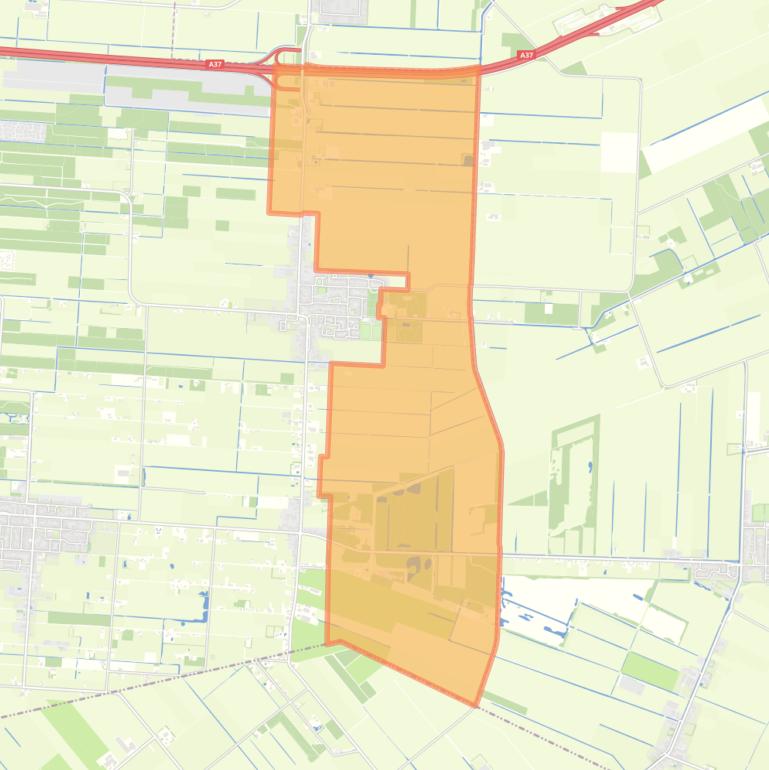 Kaart van de buurt Verspreide huizen Nieuwlande.
