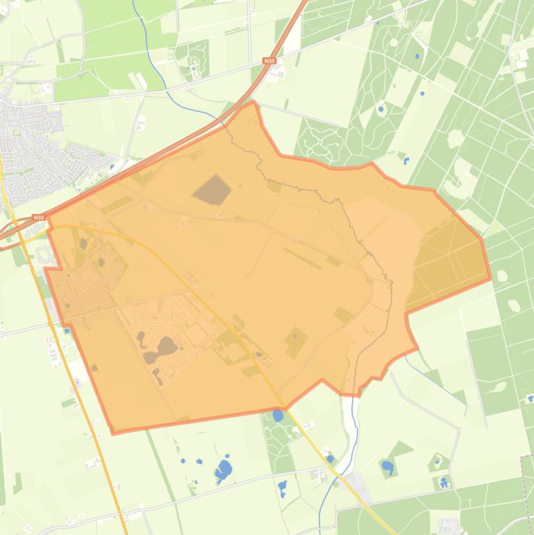 Kaart van de buurt Verspreide huizen Nooitgedacht.