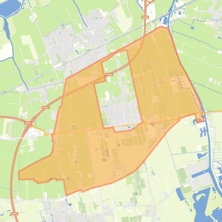 Kaart van de buurt Verspreide huizen Noordburgum.
