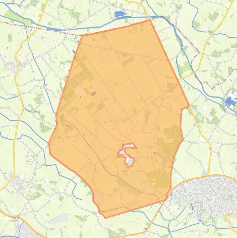 Kaart van de buurt Verspreide huizen Noordijk.