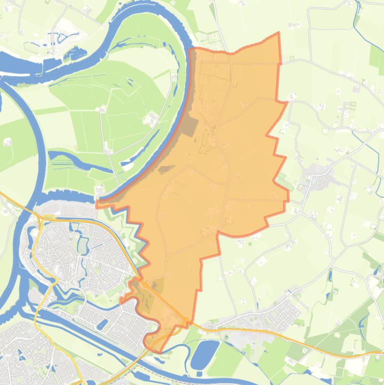 Kaart van de buurt Verspreide huizen Noordoost.