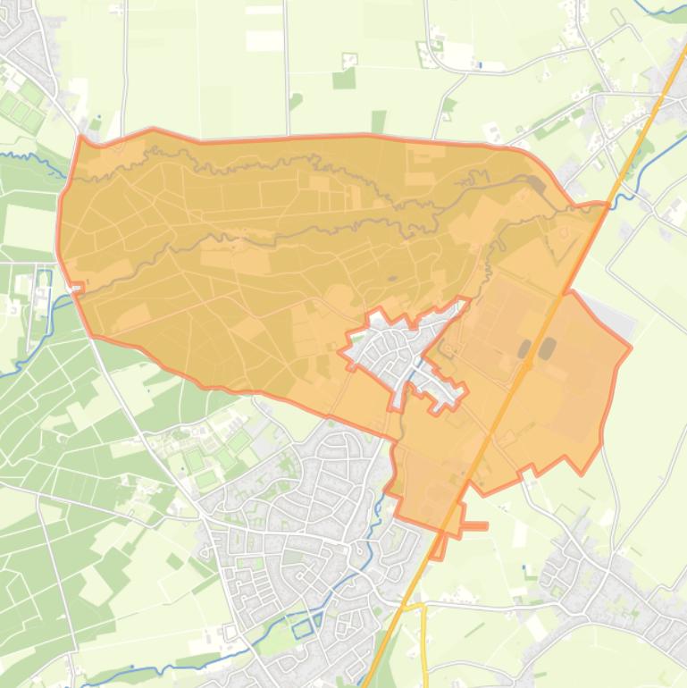 Kaart van de buurt Verspreide huizen Nunhem.