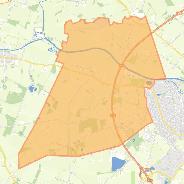 Kaart van de buurt Verspreide huizen Olden Eibergen.