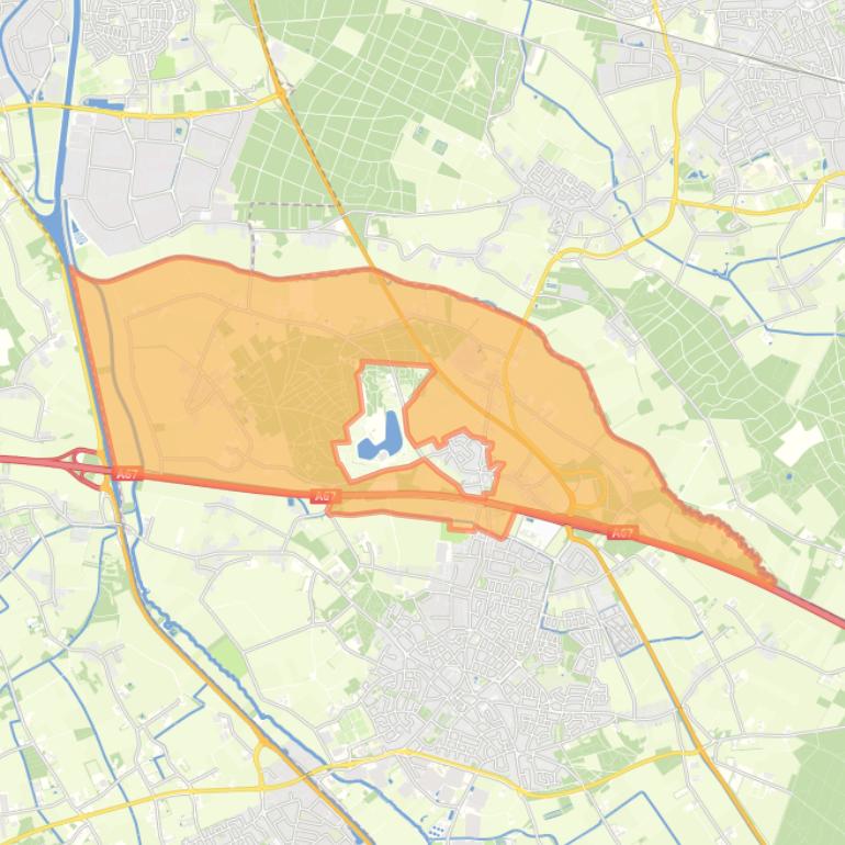 Kaart van de buurt Verspreide huizen Ommel.