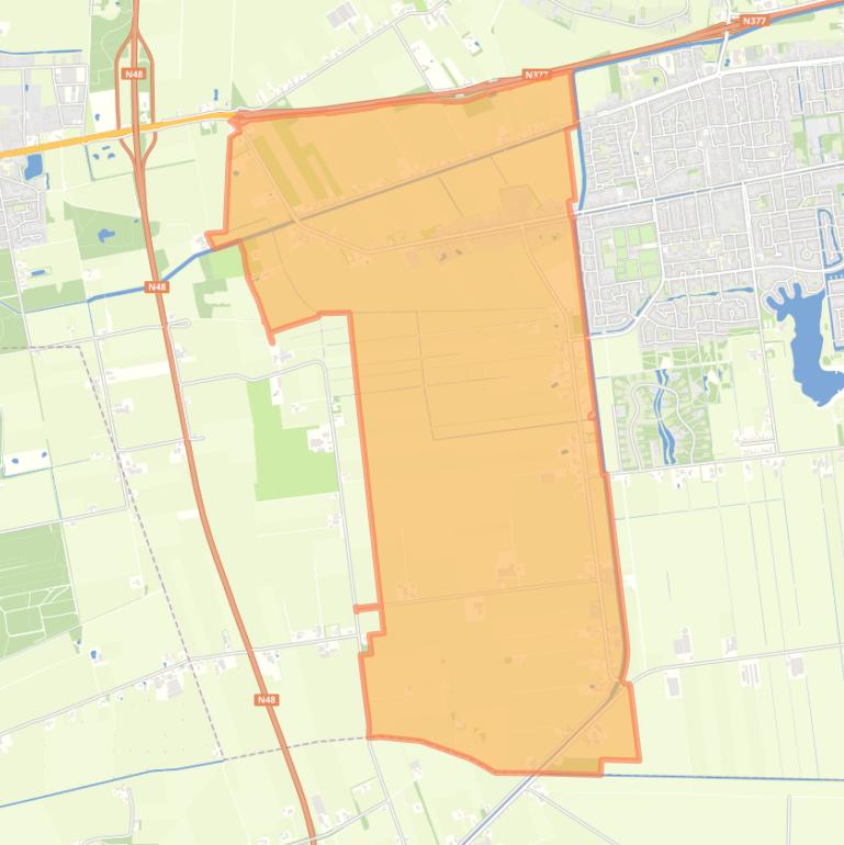 Kaart van de buurt Verspreide huizen Ommerkanaal.