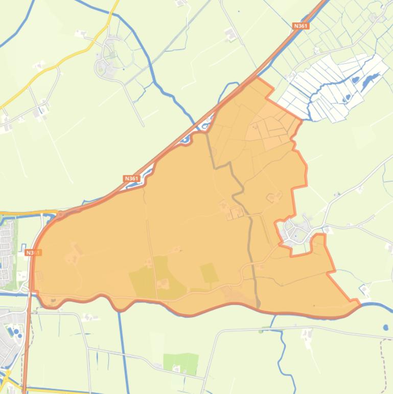 Kaart van de buurt Verspreide huizen Oostrum.