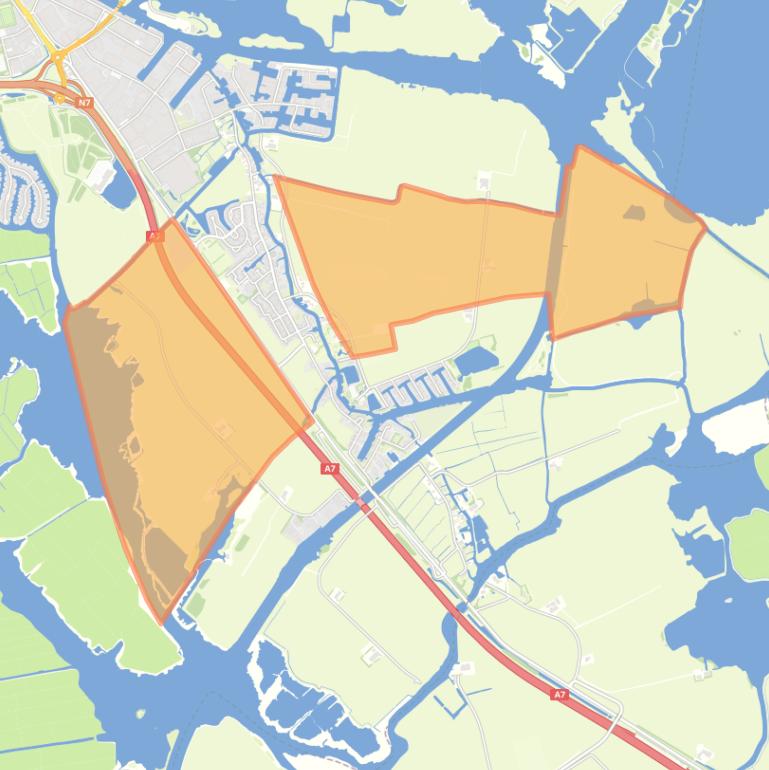 Kaart van de buurt Verspreide huizen Oppenhuizen.