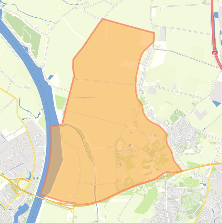 Kaart van de buurt Verspreide huizen Oud Glymespolder.