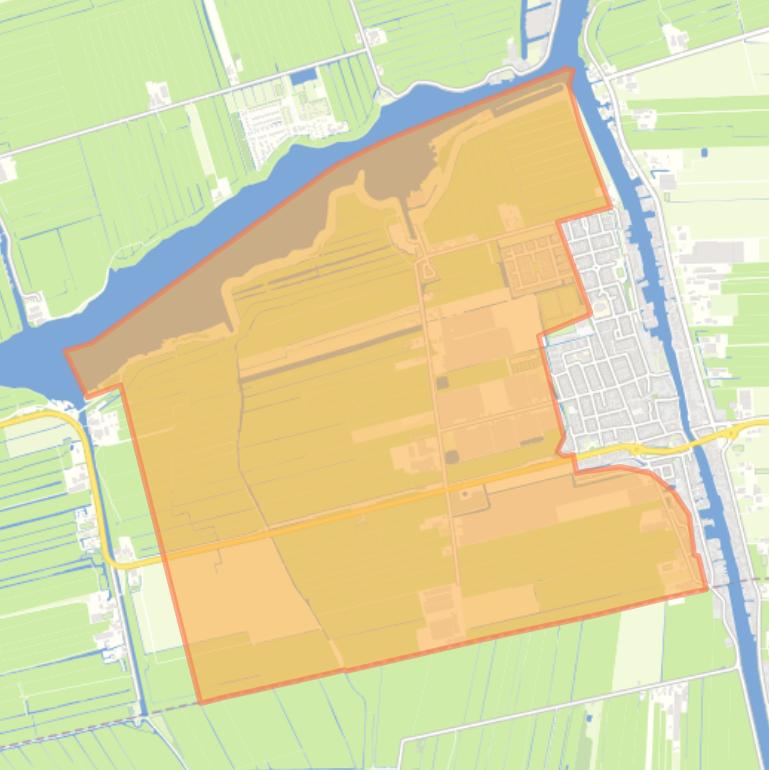 Kaart van de buurt Verspreide huizen Oudendijkse polder.