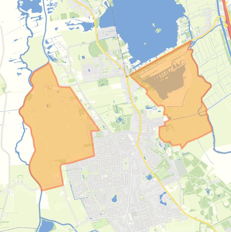 Kaart van de buurt Verspreide huizen Paterswolde.