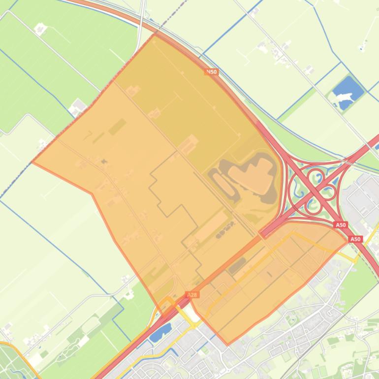 Kaart van de buurt Verspreide huizen polder Hattemerbroek.