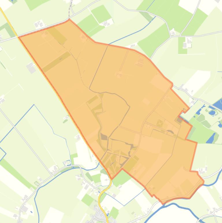 Kaart van de buurt Verspreide huizen poldergebied Buurmalsen.