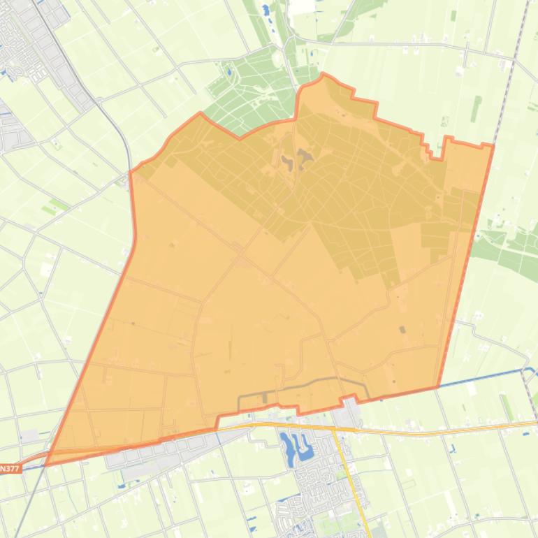 Kaart van de buurt Verspreide huizen Punthorst.