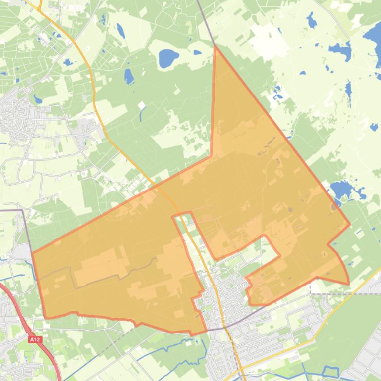 Kaart van de buurt Verspreide huizen Putte.