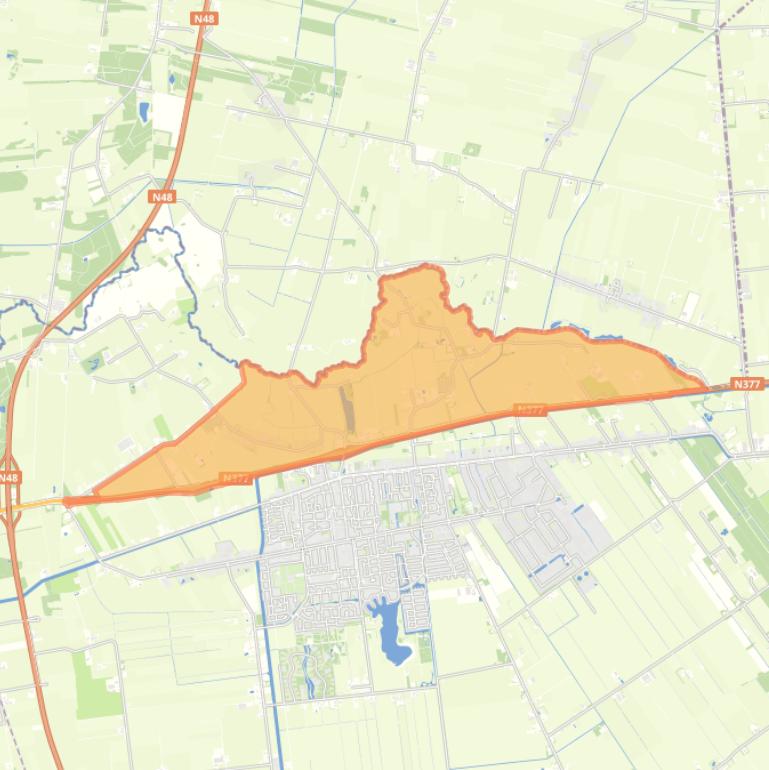 Kaart van de buurt Verspreide huizen Reestgebied.
