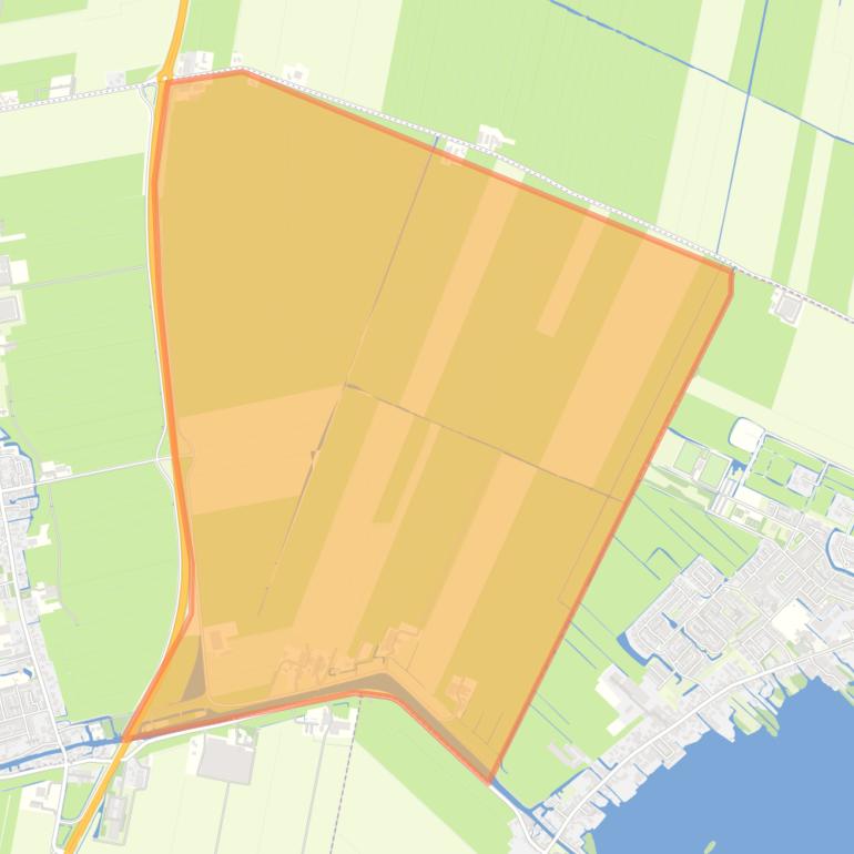 Kaart van de buurt Verspreide huizen Rijnsaterwoude.