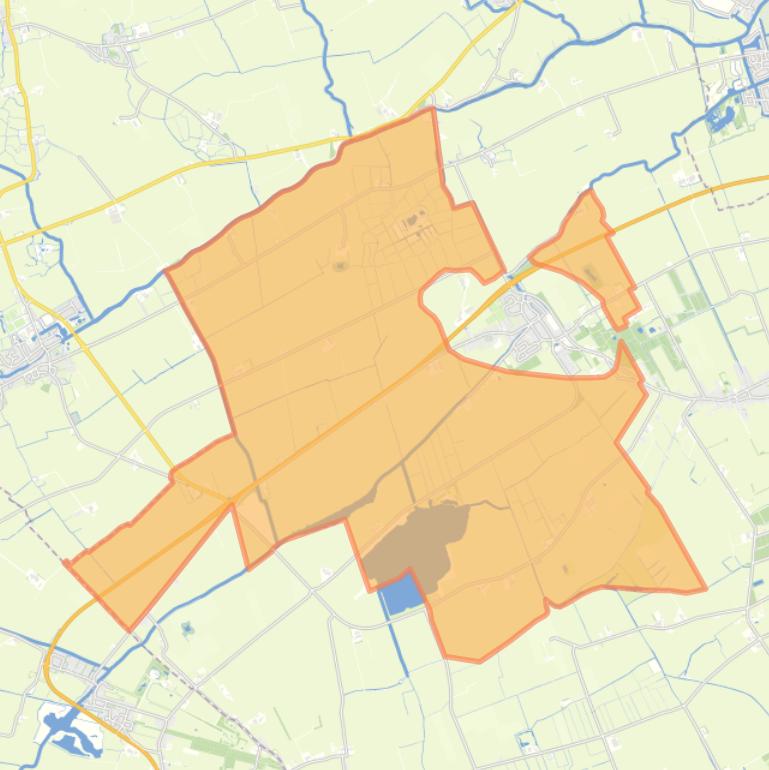 Kaart van de buurt Verspreide huizen Rinsumageast.