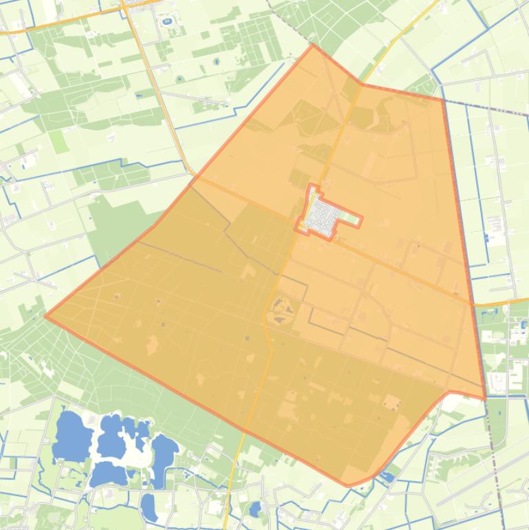 Kaart van de buurt Verspreide huizen Rips.