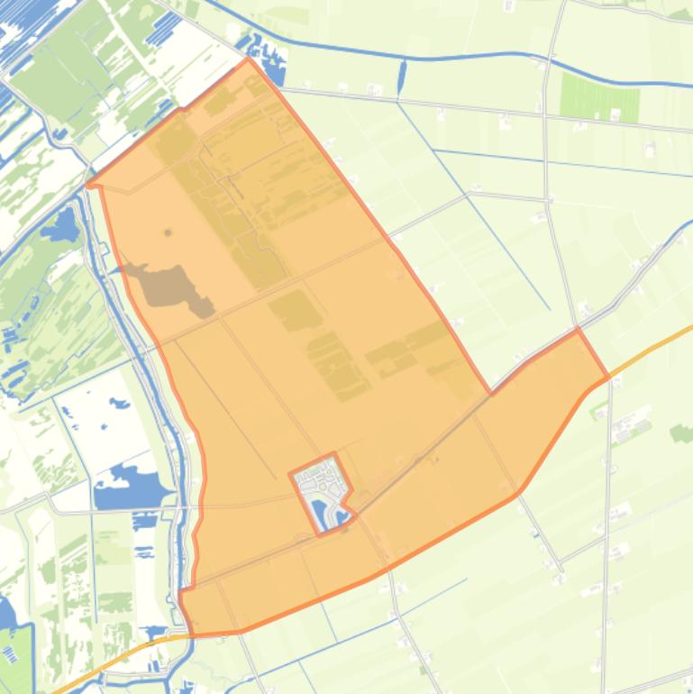 Kaart van de buurt Verspreide huizen Scheerwolde en Wetering.