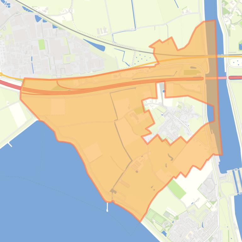 Kaart van de buurt Verspreide huizen Schore.