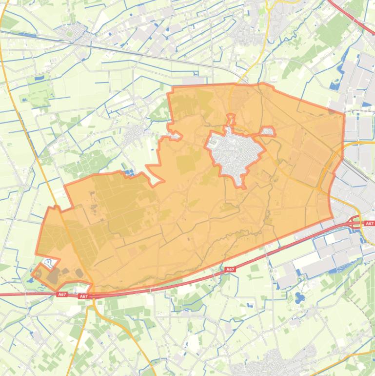 Kaart van de buurt Verspreide huizen Sevenum.