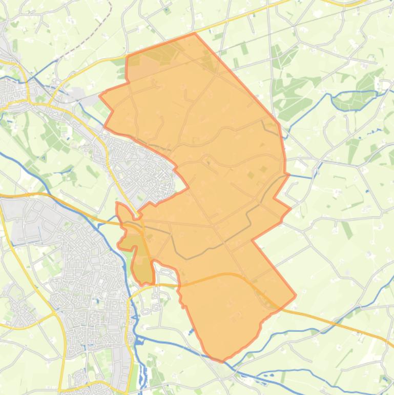 Kaart van de buurt Verspreide huizen Silvolde.