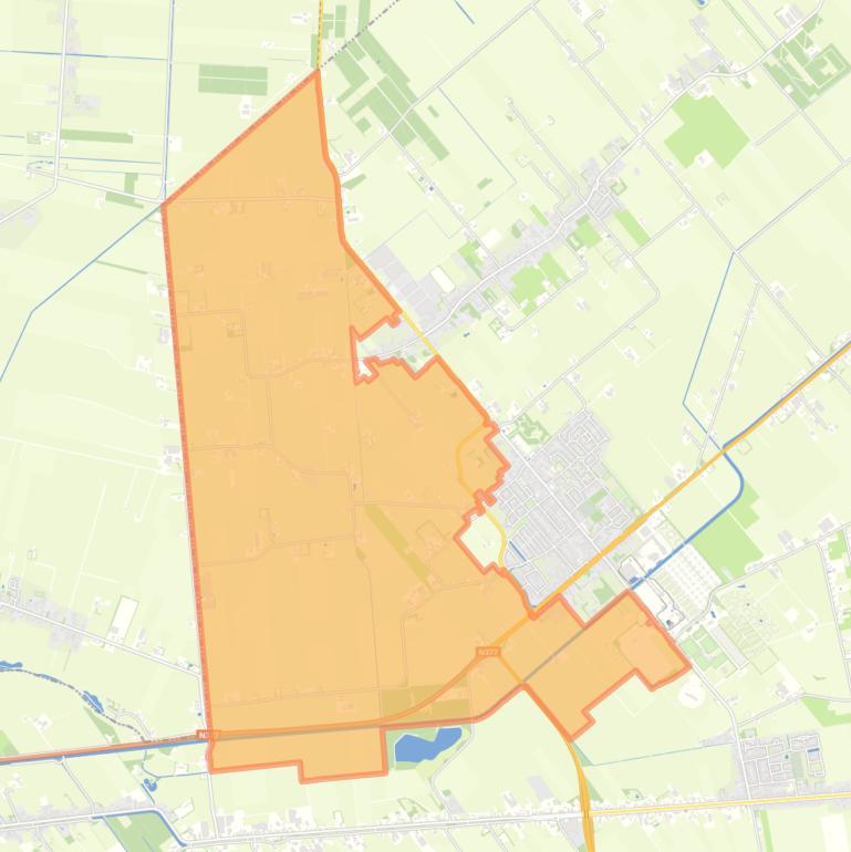 Kaart van de buurt Verspreide huizen Slagharen-West.