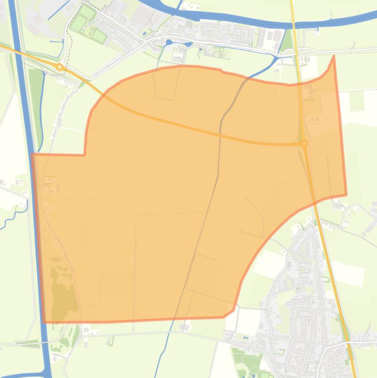 Kaart van de buurt Verspreide huizen Stampersgat.