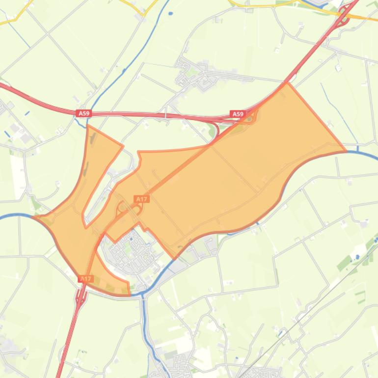 Kaart van de buurt Verspreide huizen Standdaarbuiten.