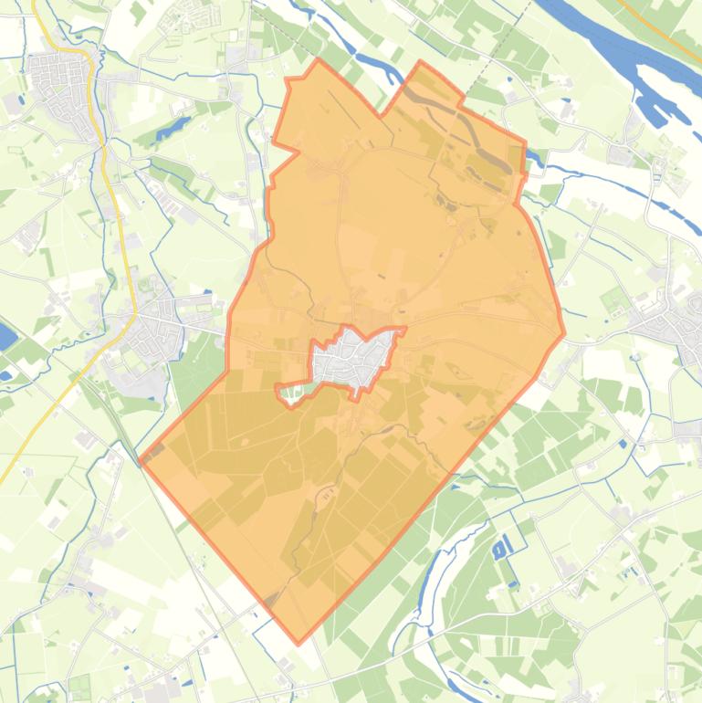 Kaart van de buurt Verspreide huizen Swolgen.