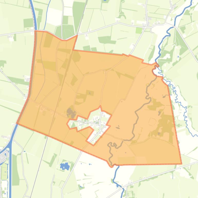 Kaart van de buurt Verspreide huizen Taarlo.